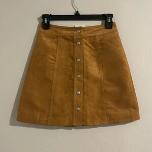 Faux Suede Skirt